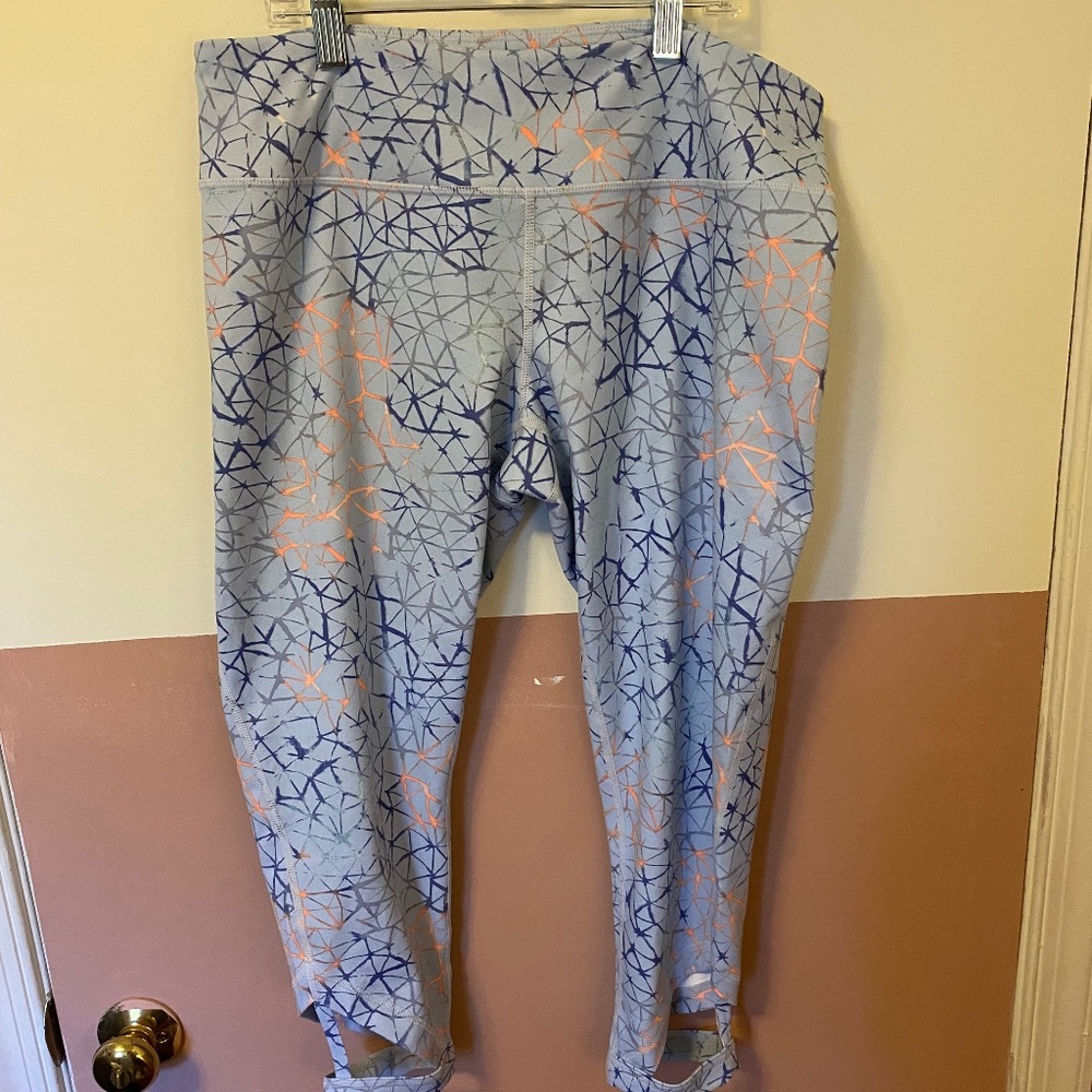 Zella Blue Feathered‎ Constellation Leggings